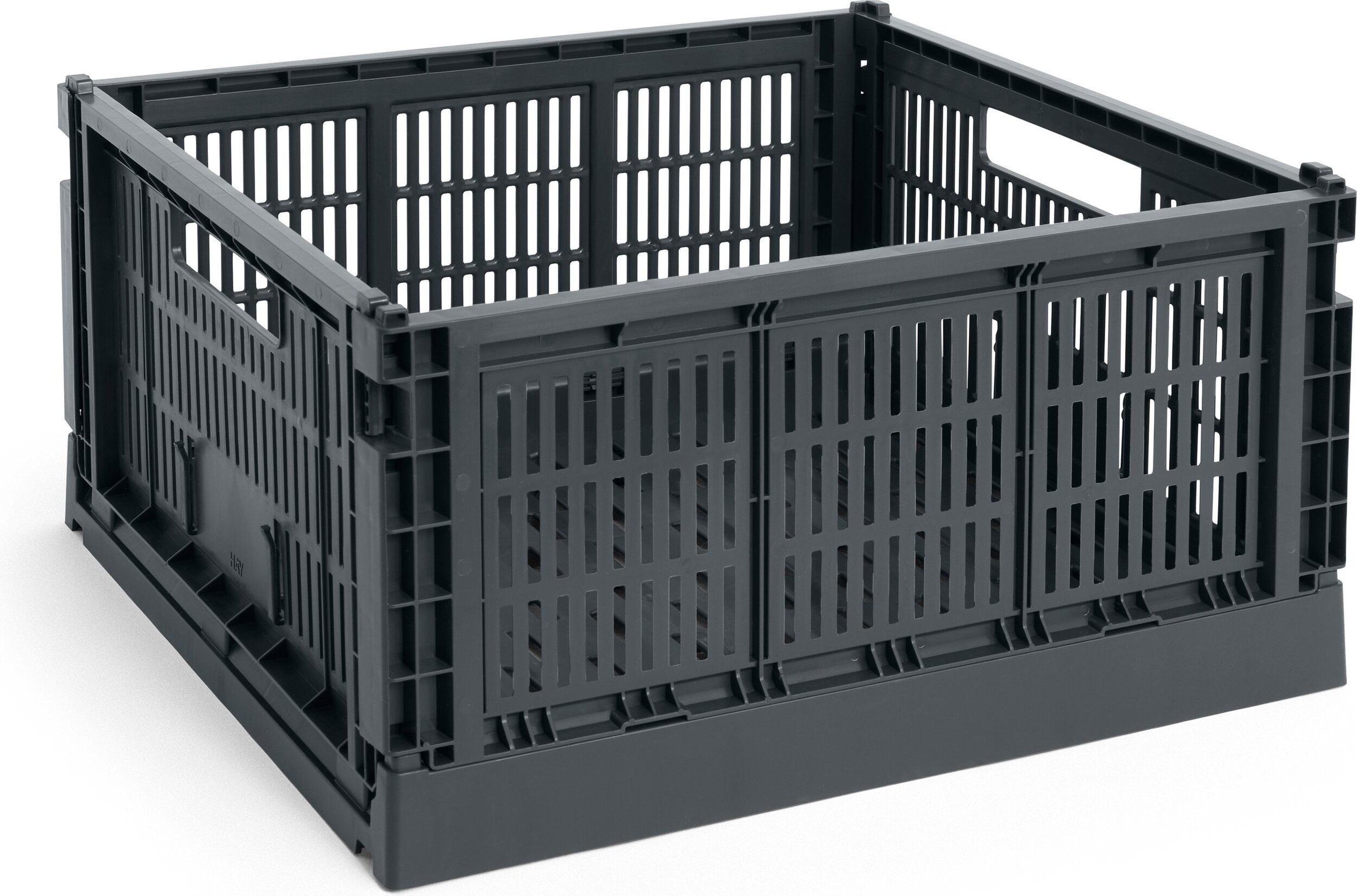 Kosz do przechowywania Hay Colour Crate Square L w kolorze węgla