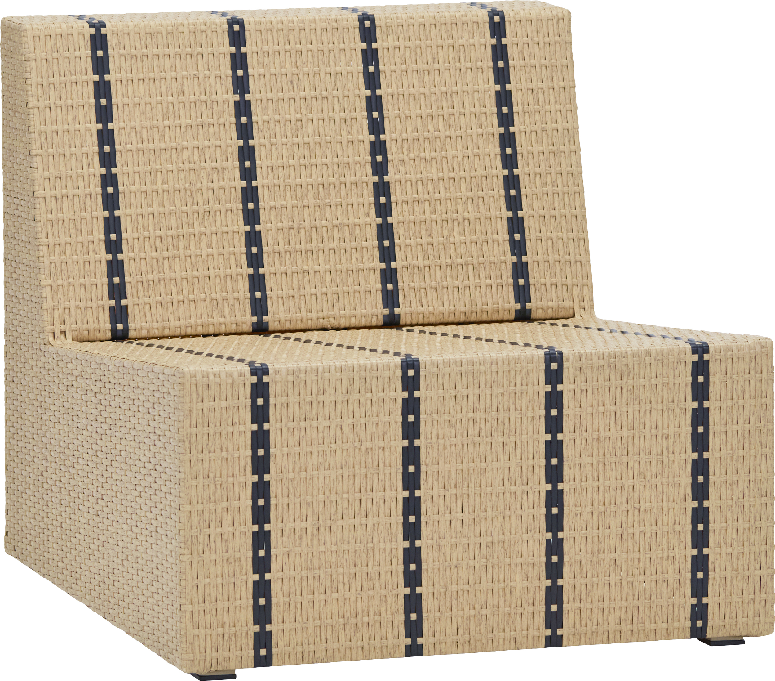 Fotel ogrodowy HDJass 70 cm beżowo-czarny