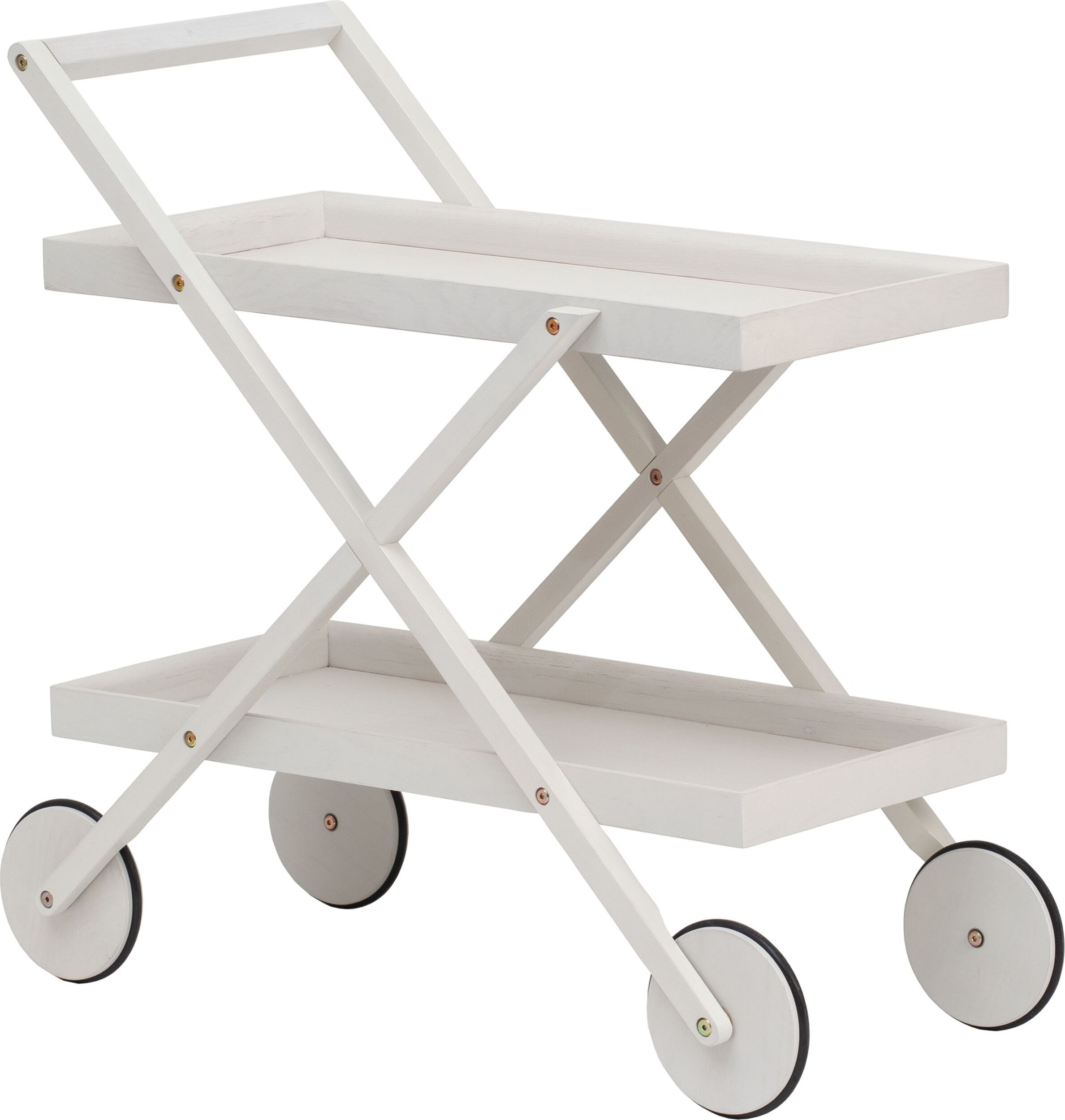 Stolik na kółkach Exit biały