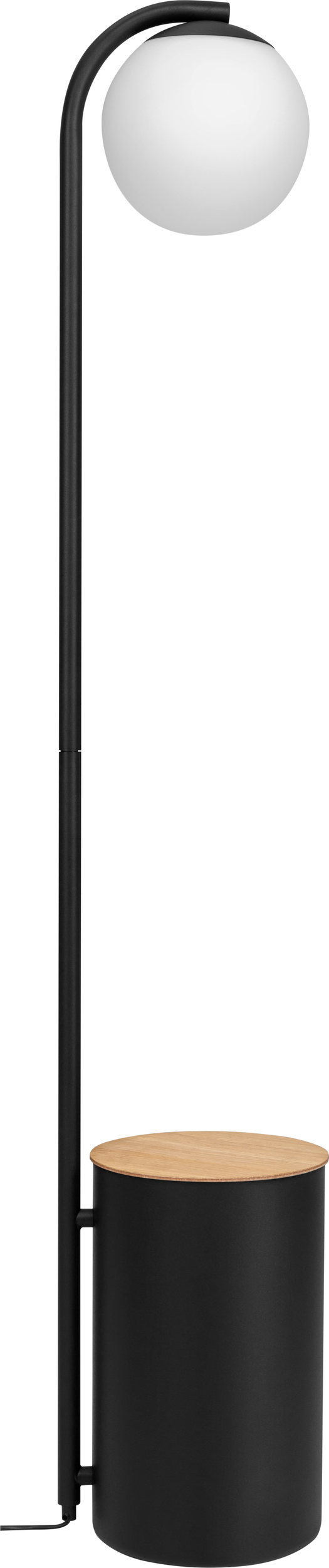 Lampa podłogowa Botanica Deco XL z pojemnikiem z drewnianą pokrywką