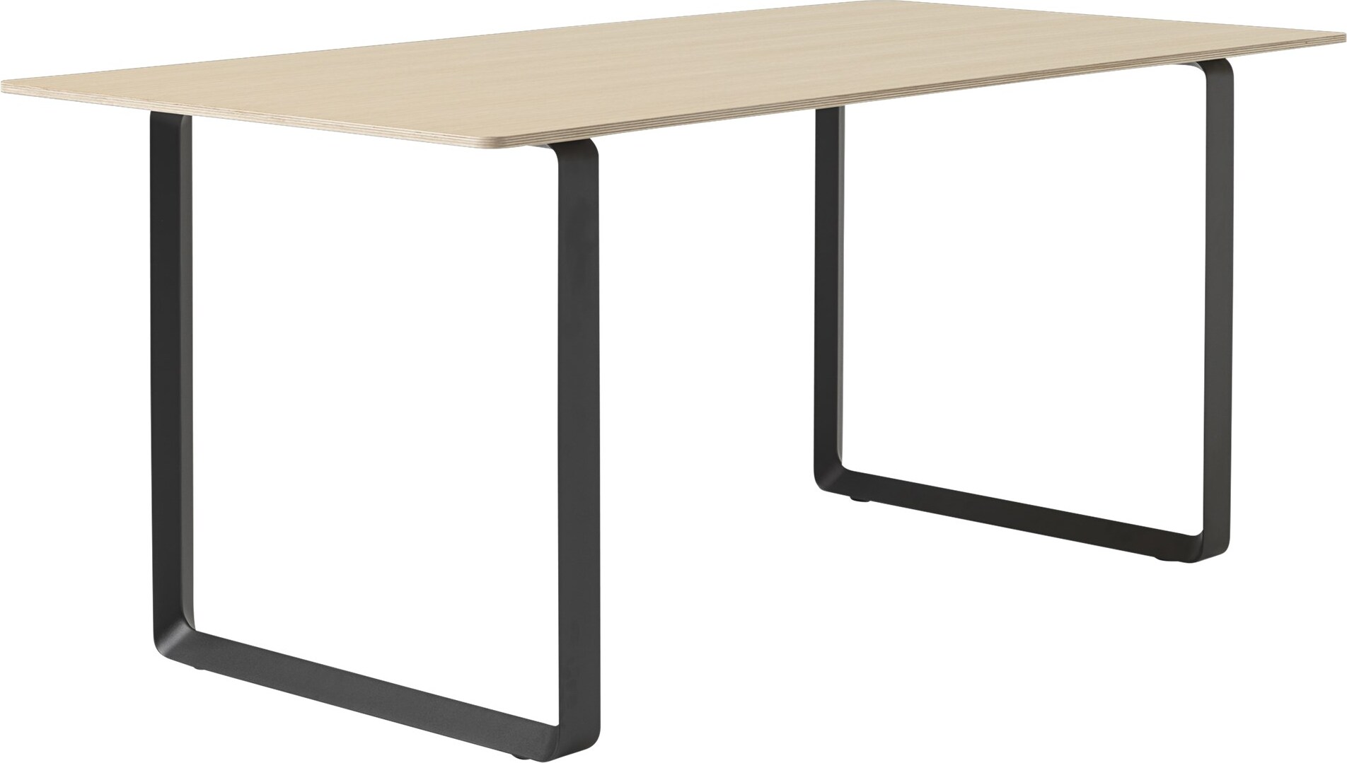 Stół Muuto 170 x 85 cm jasny dąb nogi czarne