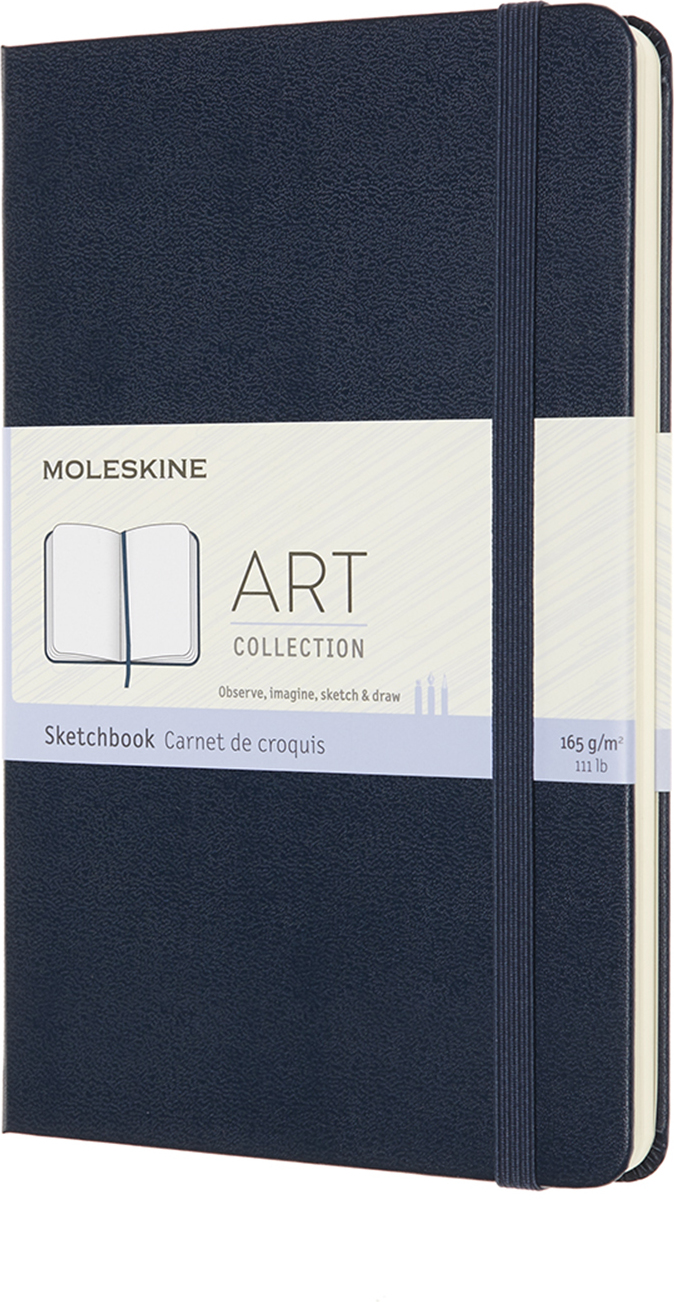 Szkicownik Moleskine M 88 stron szafirowy 165 g/m² twarda oprawa