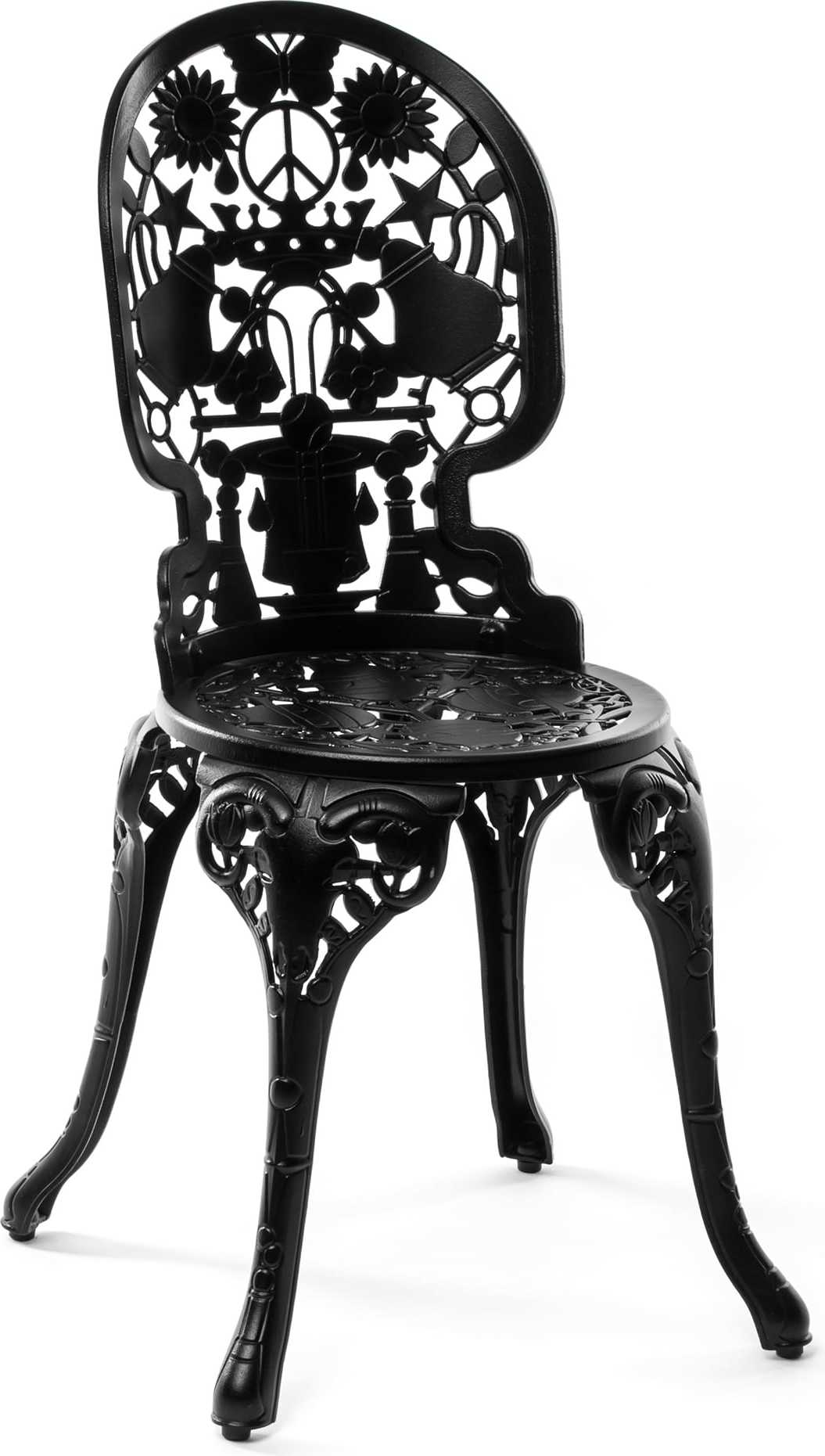 Fotel ogrodowy Industry bez podłokietników czarny