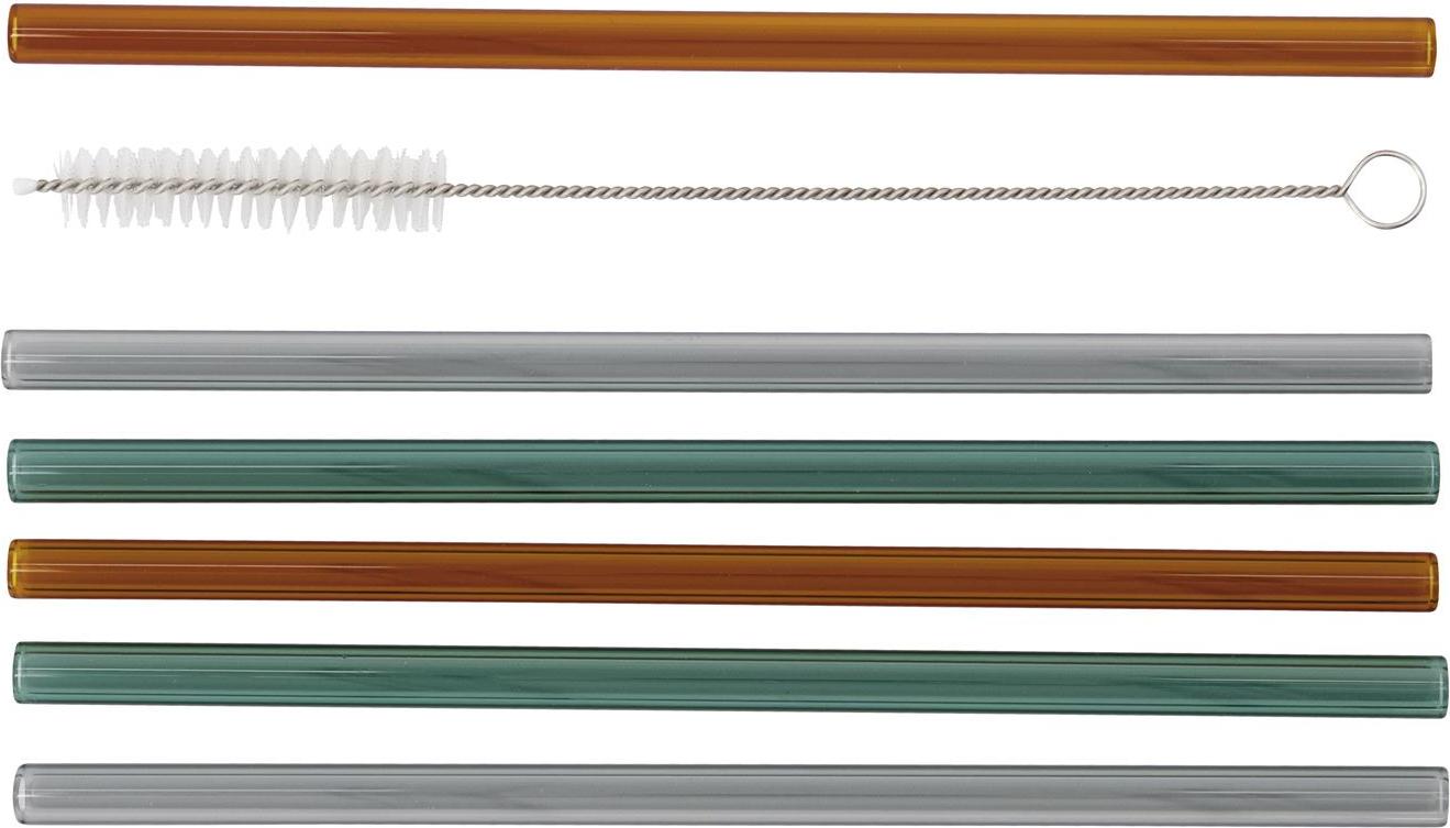 Słomki Save szklane z czyścikiem 6 szt.