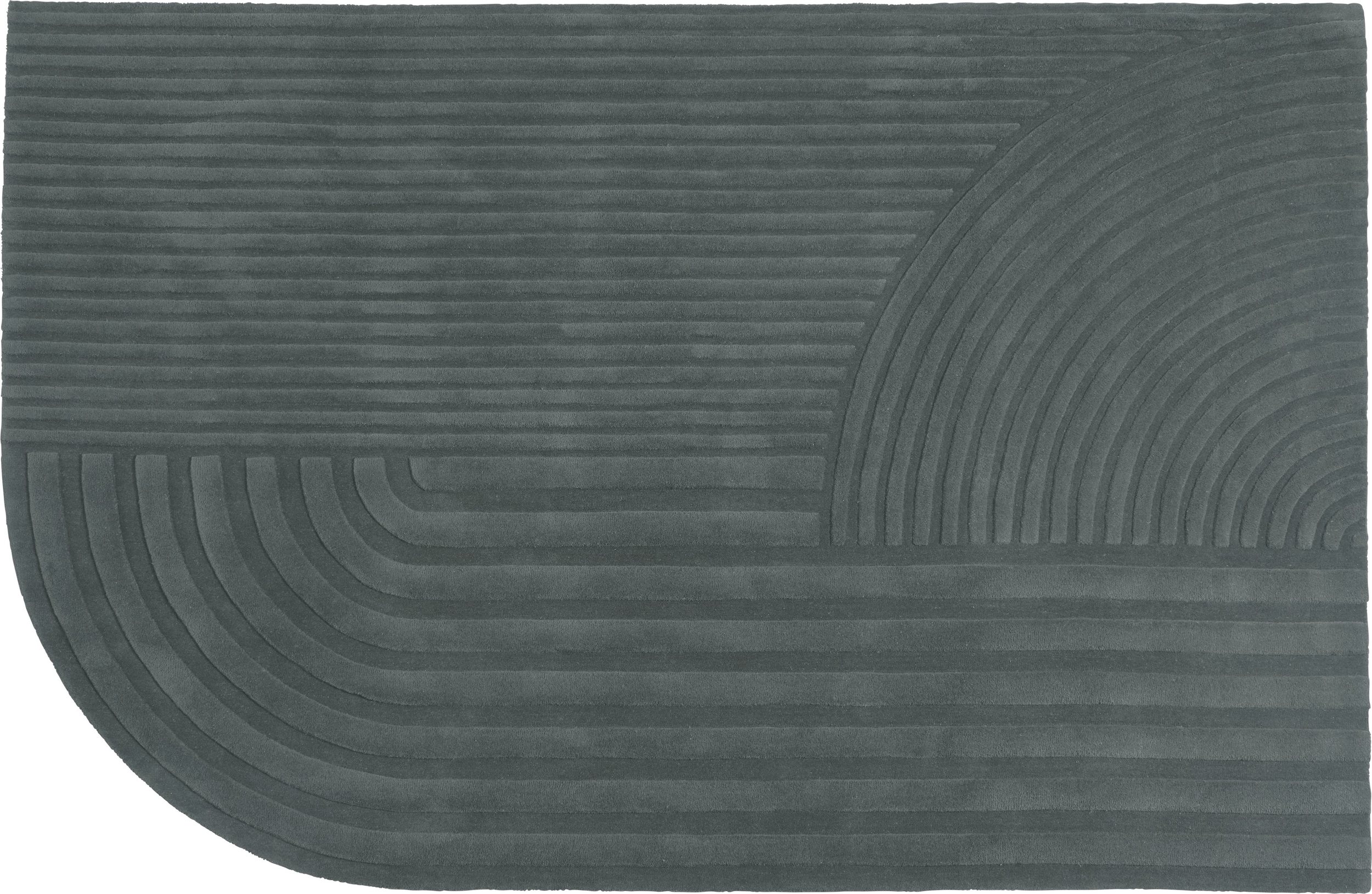 Dywan Relevo 200 x 300 cm ciemnozielony