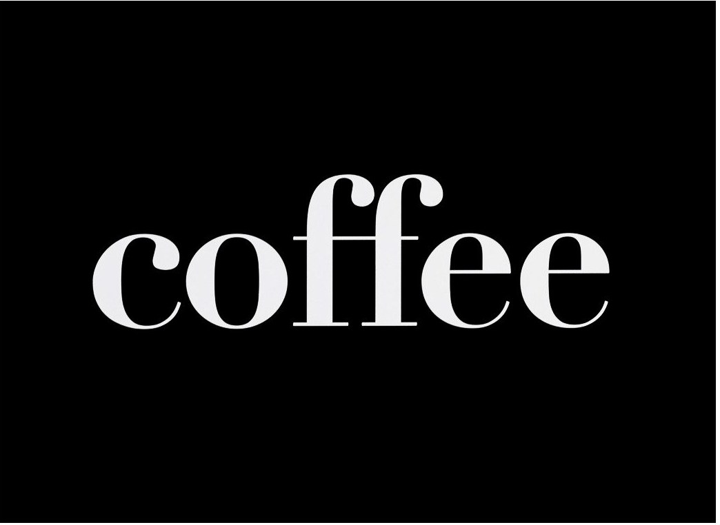 Plakat typograficzny Coffee 40 x 50 cm