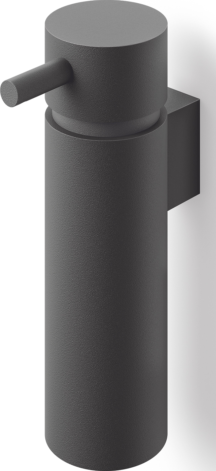 Dozownik do mydła Manola 16,5 cm czarny montowany na ścianie