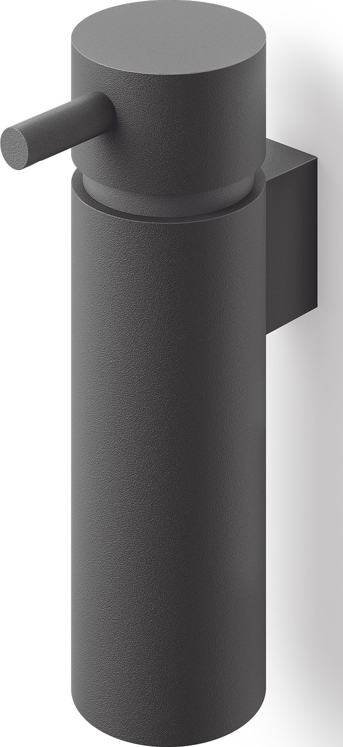 Dozownik do mydła Manola 16,5 cm czarny montowany na ścianie