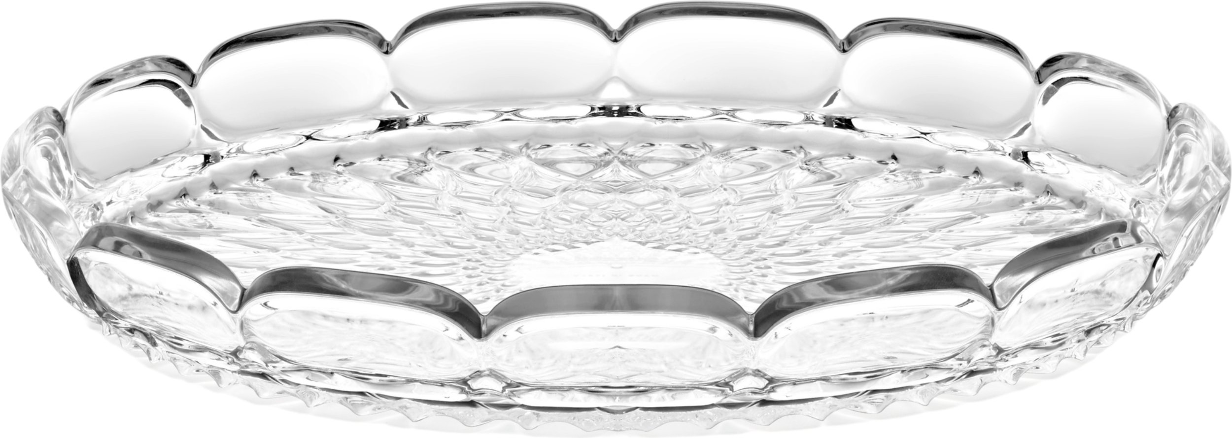 Taca do serwowania Vanity 30 cm przezroczysta