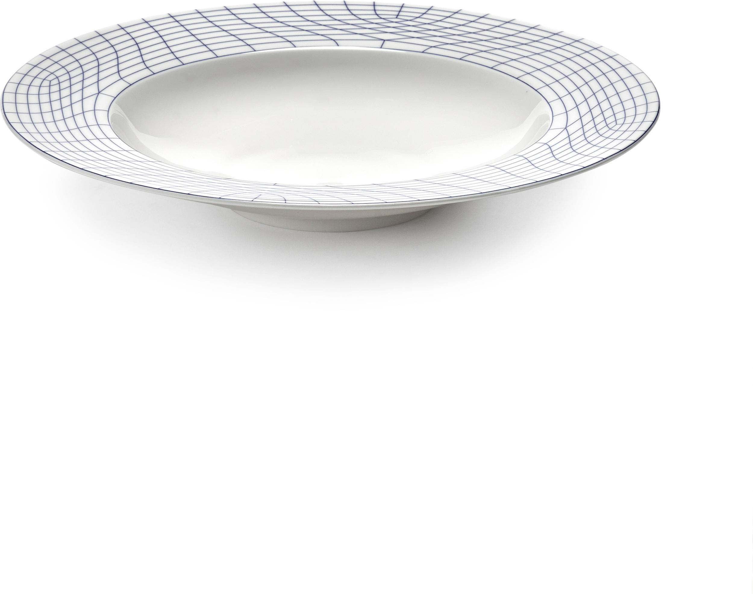 Talerz głęboki Nido 01 28 cm biało-niebieski