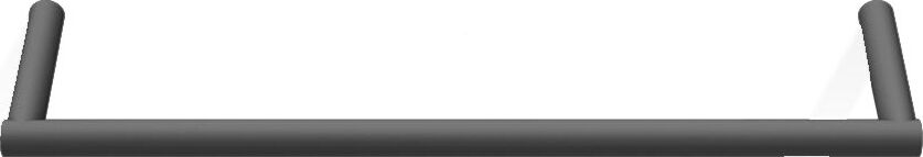 Wieszak reling na ręczniki Mikado 30 cm czarny mat