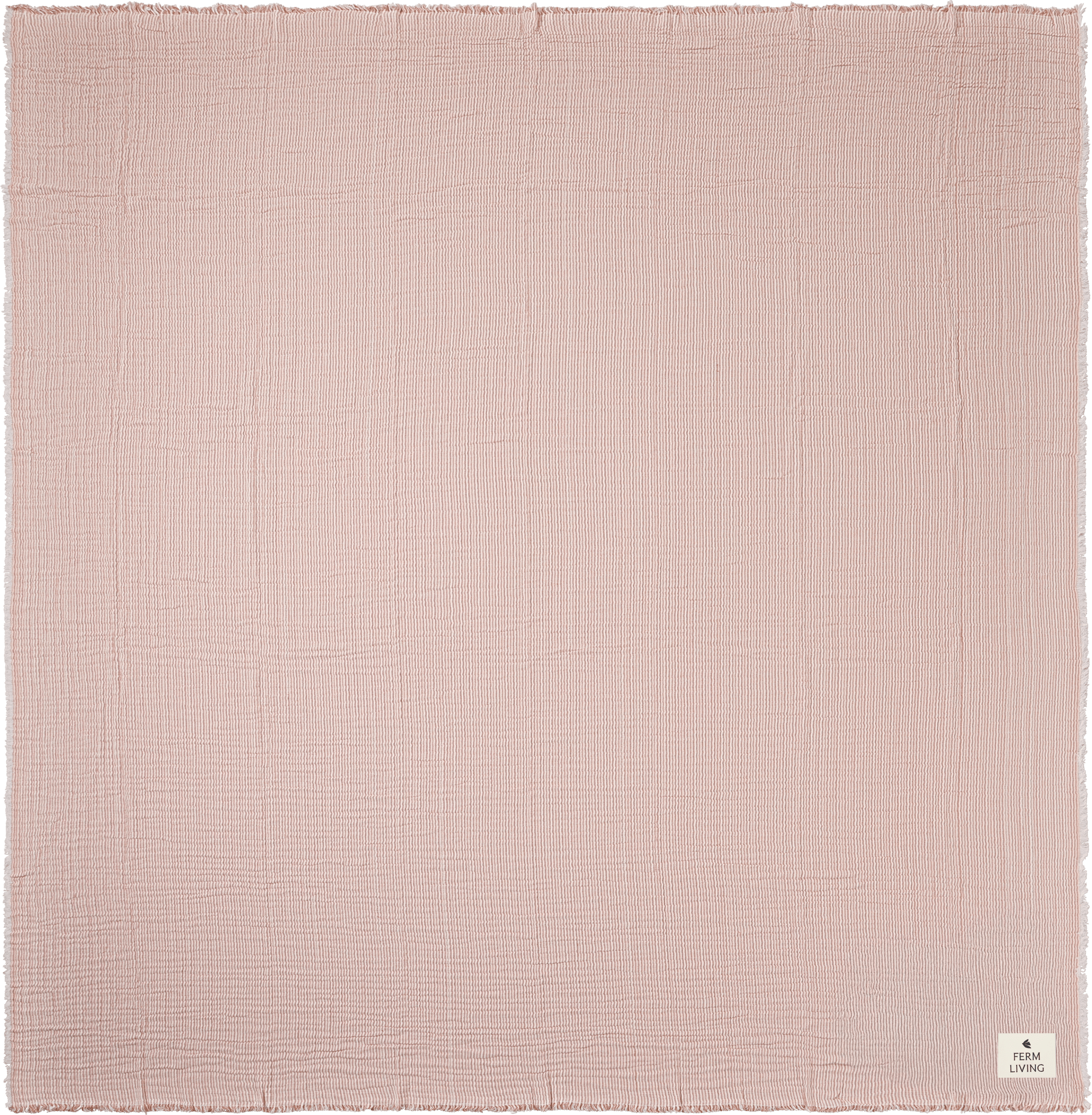 Narzuta Fino 250 x 240 cm czerwono-beżowa