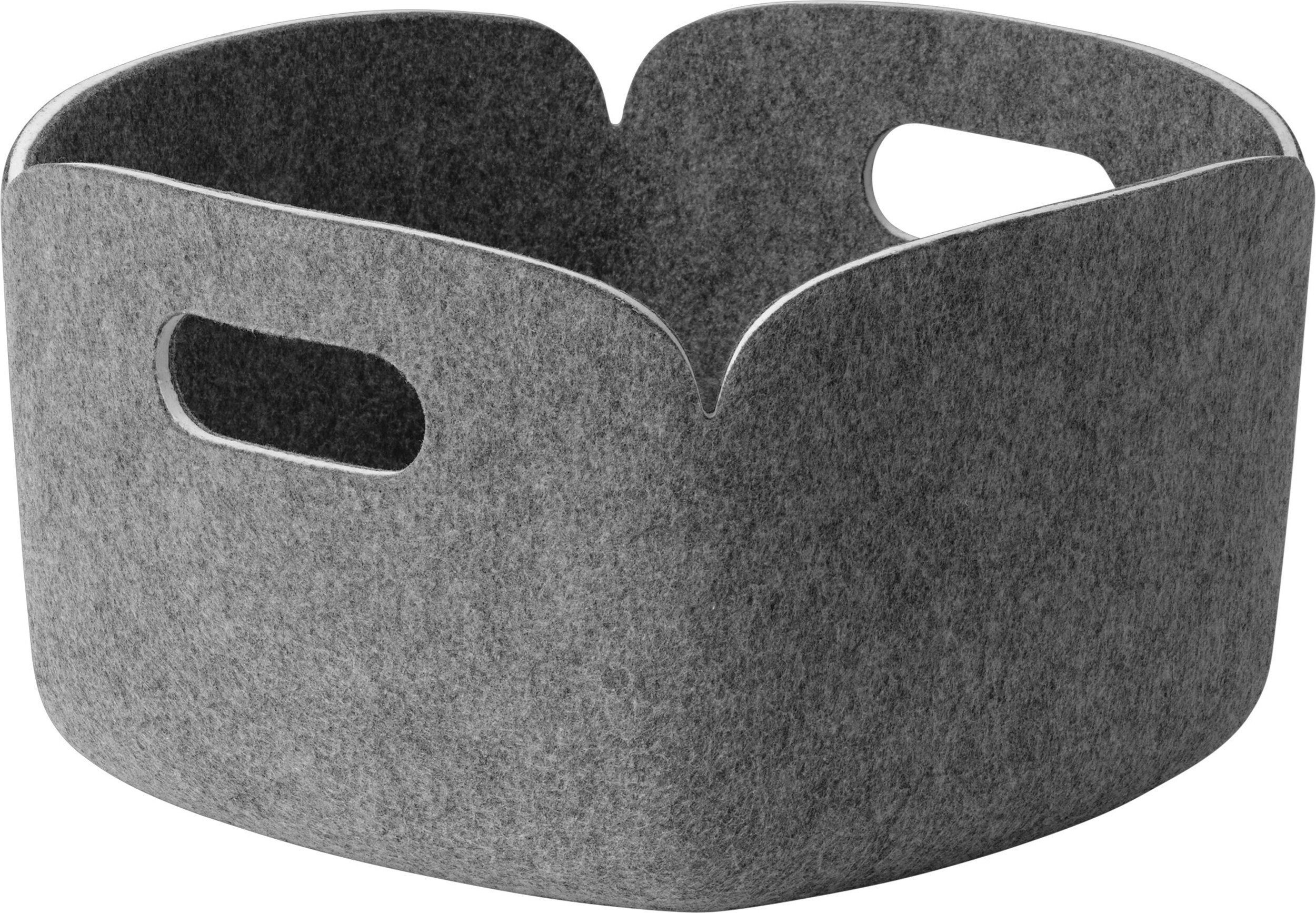 Kosz do przechowywania Restore 28 x 28 cm szary melanż