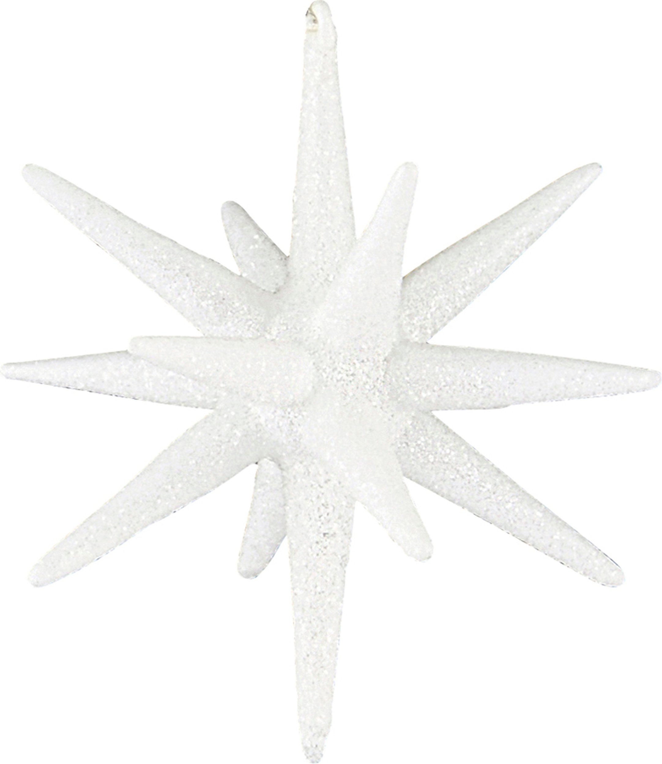 Dekoracje choinkowe Spike 7,5 cm białe 4 szt.