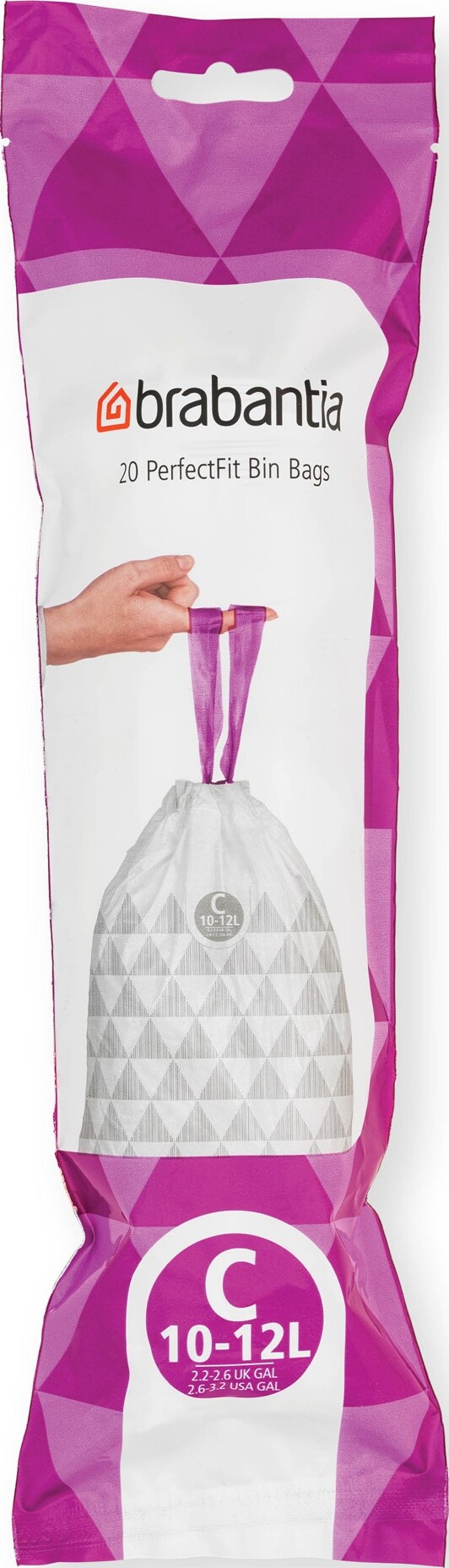 Worki na śmieci Brabantia PerfectFit rozmiar C 10-12 l 200 szt.