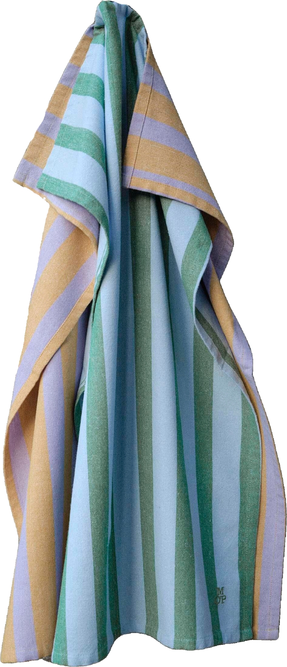 Ścierki kuchenne Haley w paski 50 x 70 cm zielona i liliowa 2 szt.