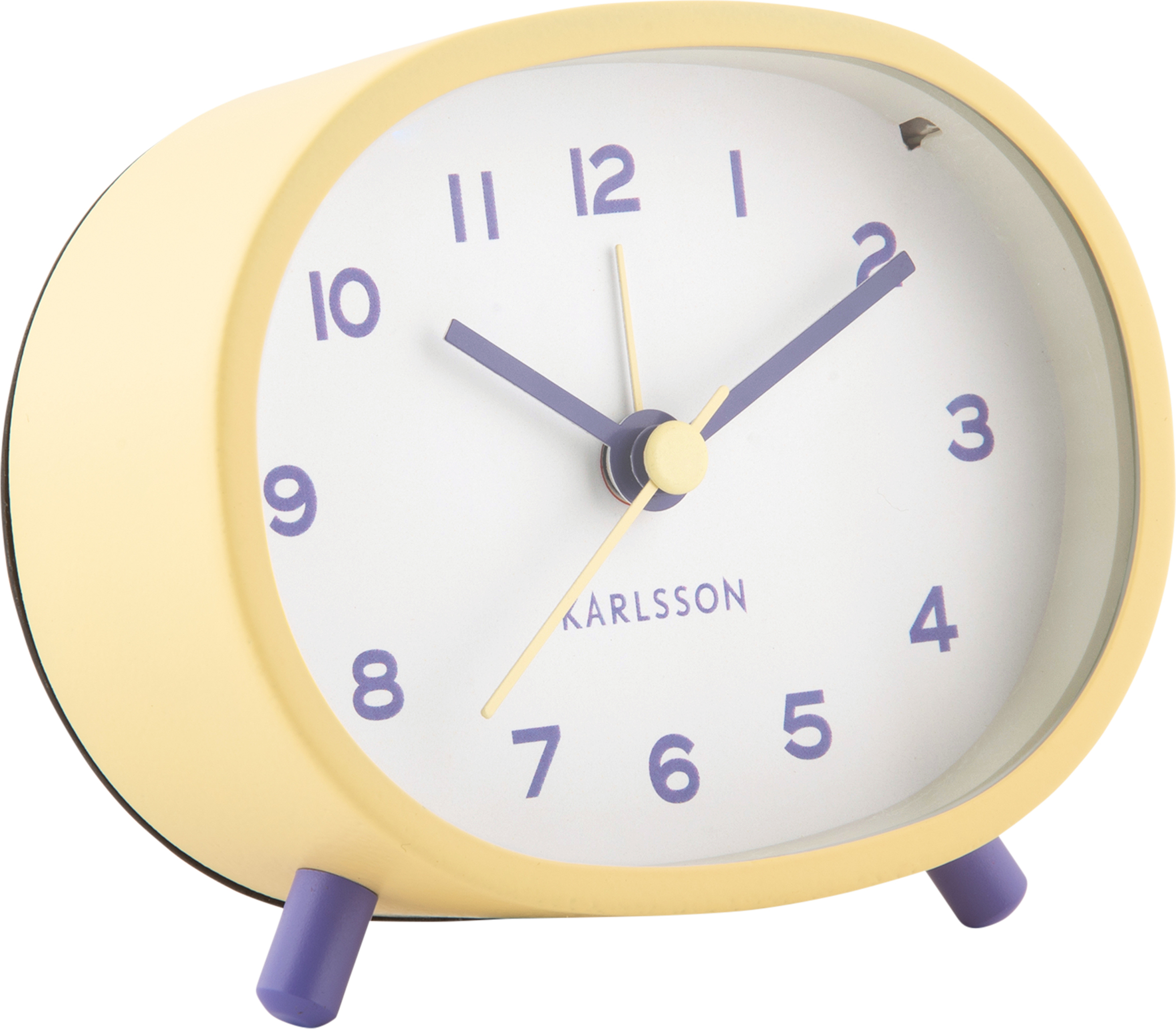 Budzik Cheeky pastelowy jasnożółty