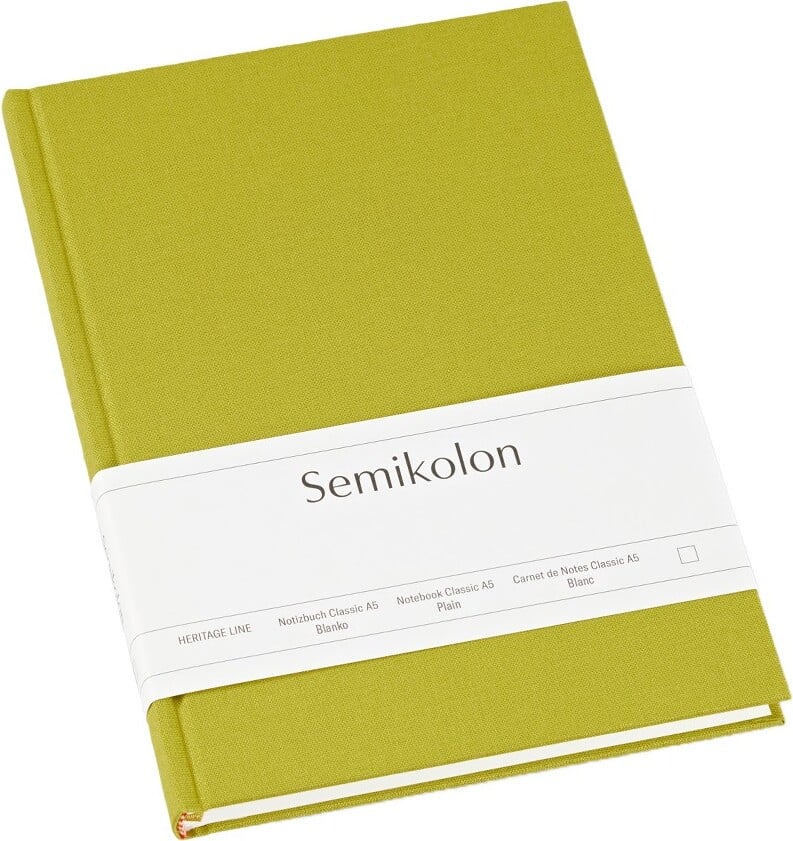 Notes gładki Uni Classic A5 zieleń matcha