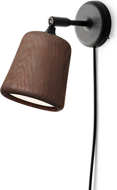 Kinkiet Material wędzony dąb