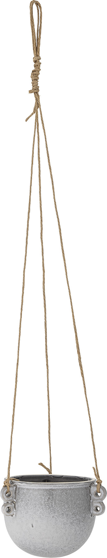 Doniczka wisząca Nilou 11 cm szara