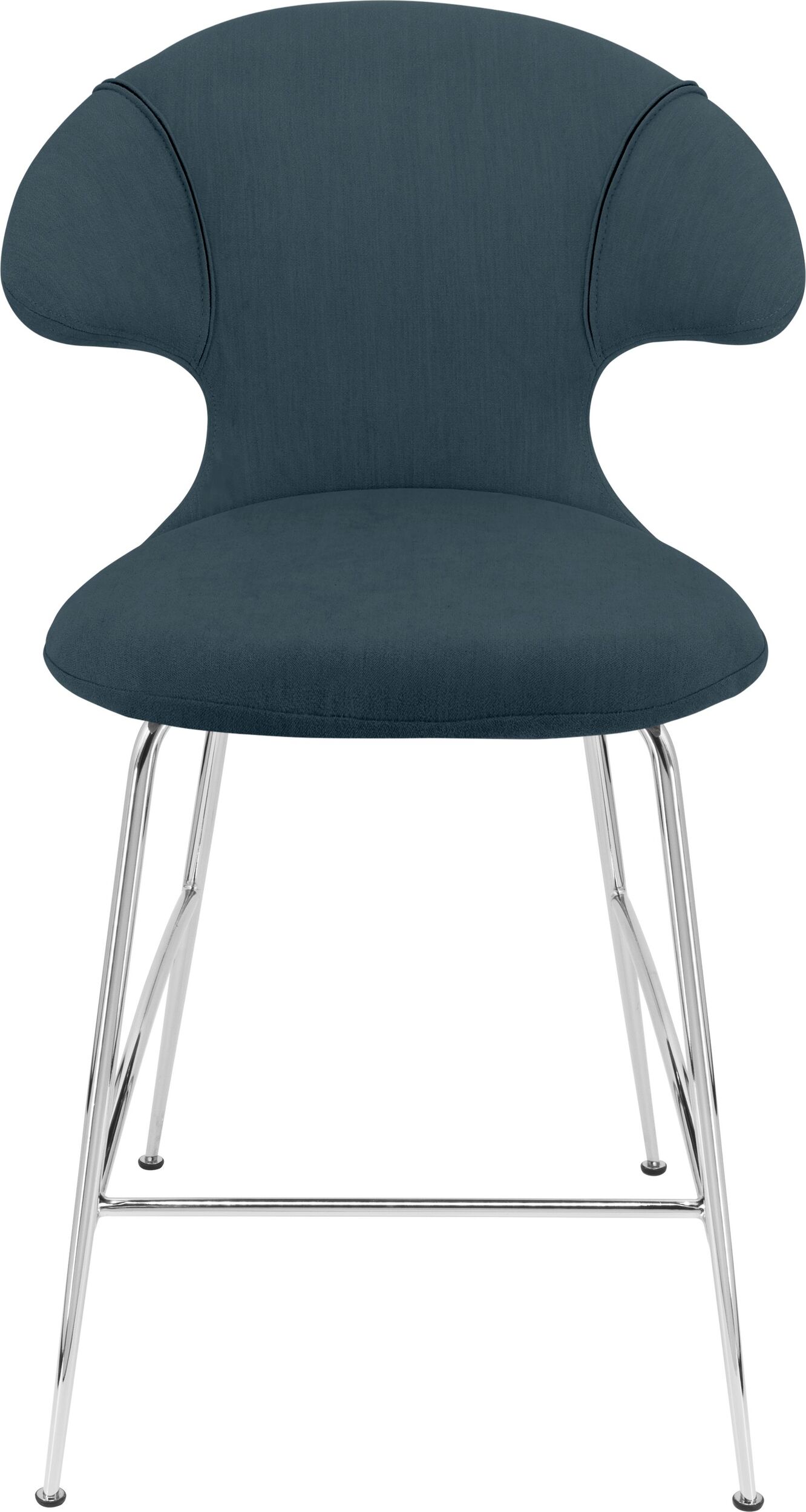 Krzesło Time Flies 102 cm niebieskie na chromowanych nogach