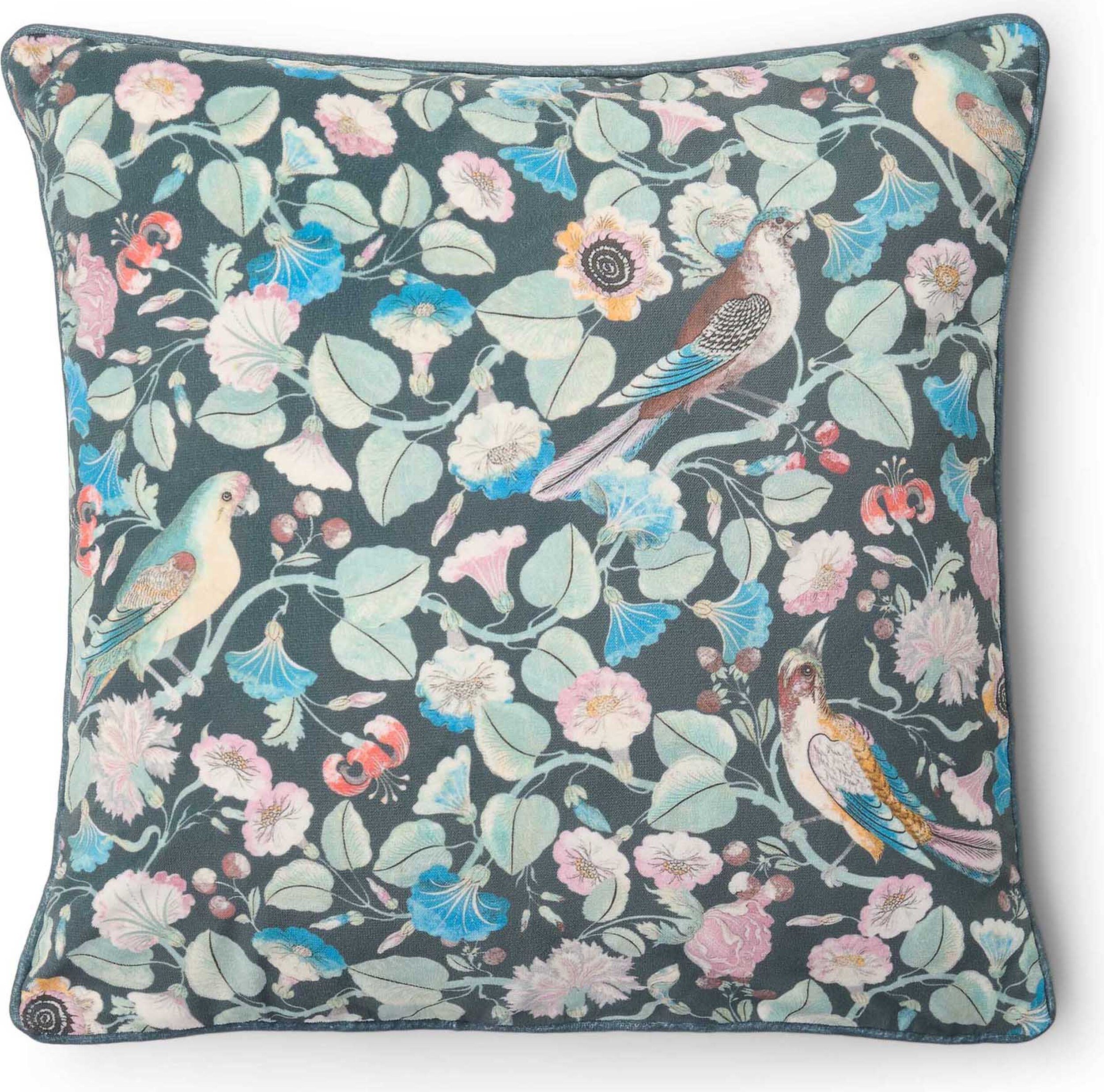 Poduszka dekoracyjna Aleste 50 x 50 cm zielono-niebieska