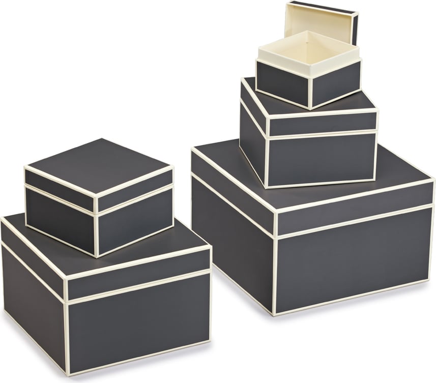 Pudełka prezentowe Die Kante ciemnoszare 5 szt.