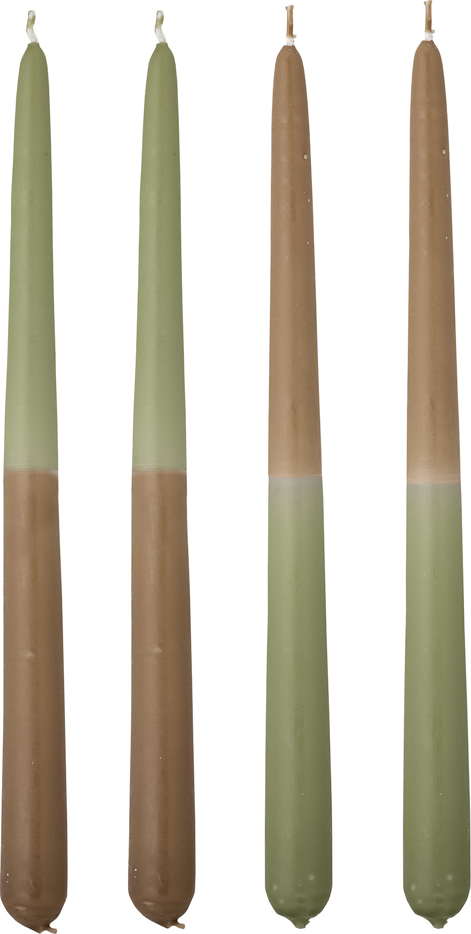 Świece Burma zielone 4 szt.