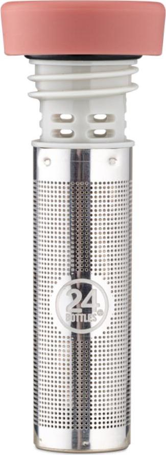 Zakrętka z zaparzaczem do butelki termicznej Infuser Tea różowa
