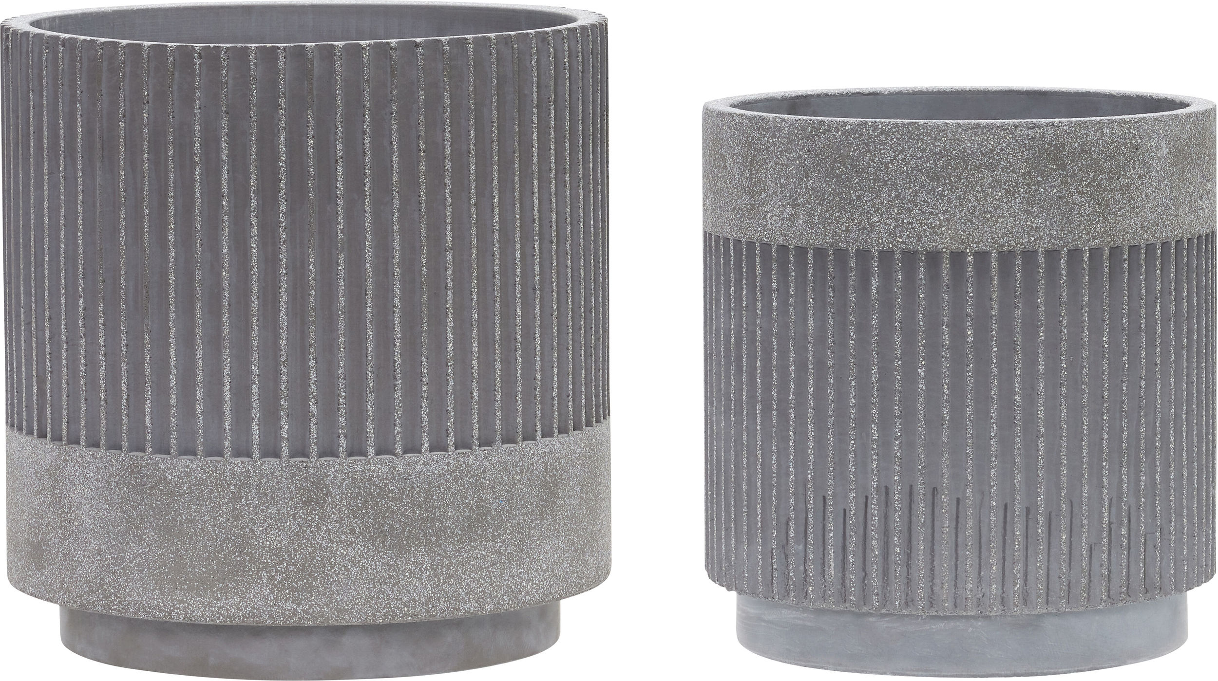 Doniczki Ripple szare 2 szt.