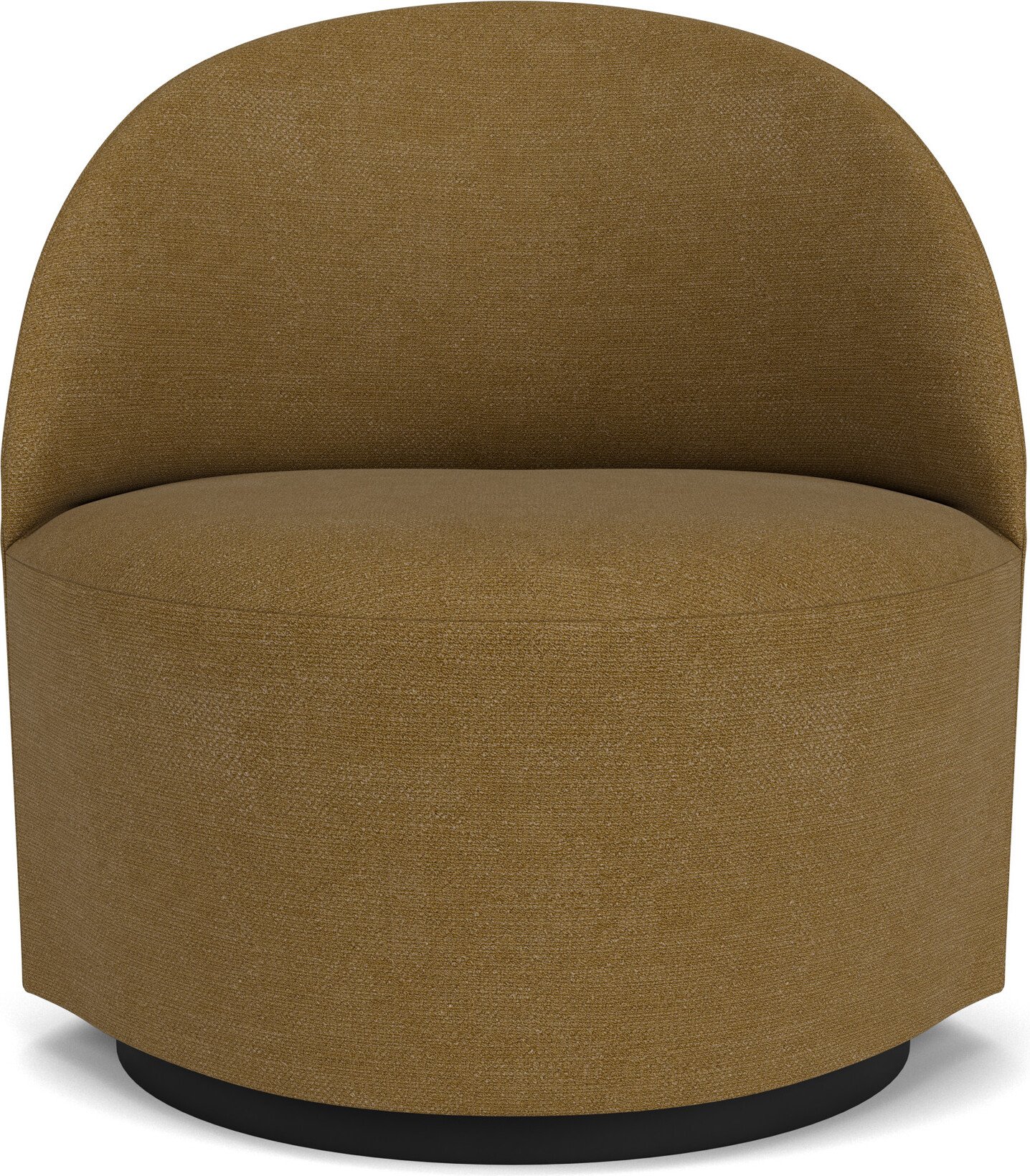 Fotel obrotowy Tearoom Swivel Bouclé 72,5 cm żółty