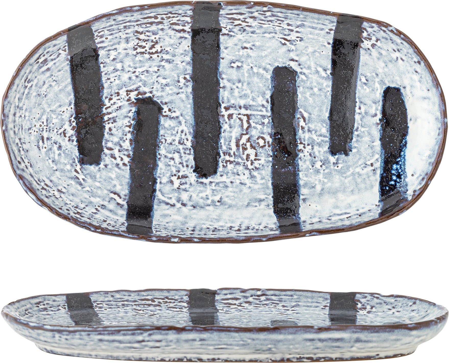 Półmisek do serwowania Ever 24,5 cm niebiesko-czarny