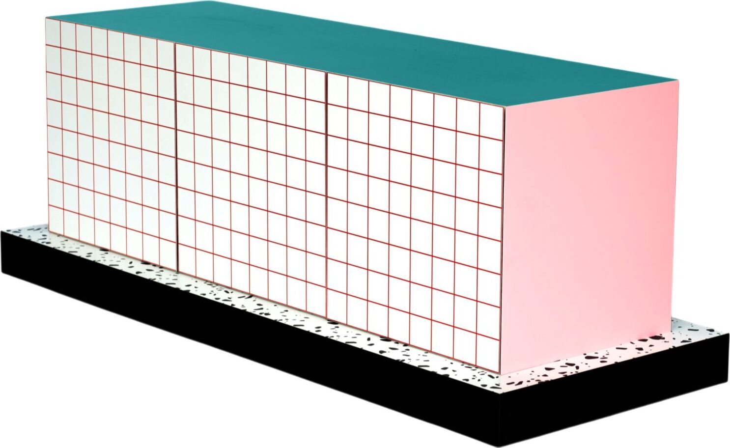 Szafka Seletti Supercabinet w kratkę czerwona