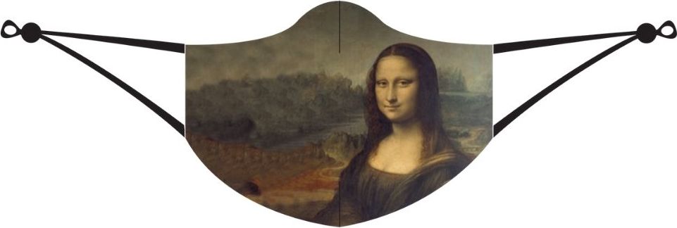 Maseczka ochronna LOQI Leonardo Da Vinci Mona Lisa