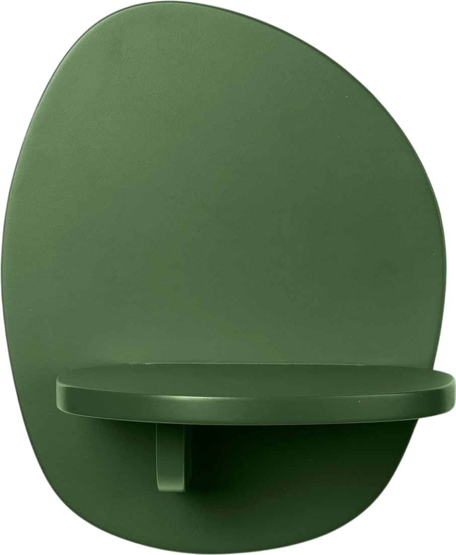 Półka ścienna Pilu 25 cm zielona