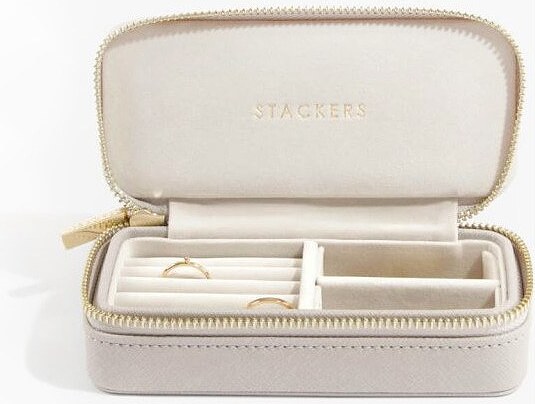 Pudełko podróżne na biżuterię Travel Medium Stackers taupe
