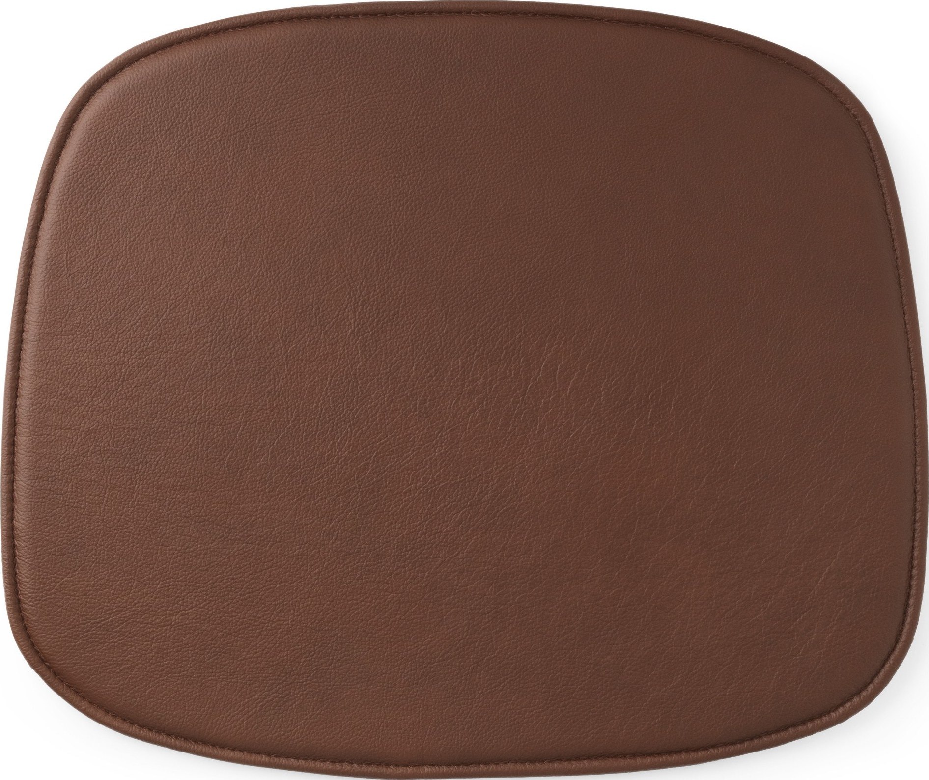 Poduszka na krzesło Form brandy skórzana