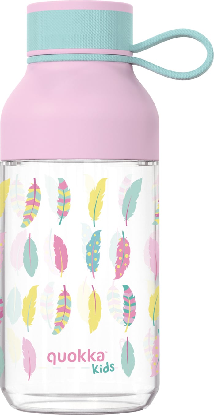 Butelka na wodę Quokka Ice Kids Feathers 430 ml