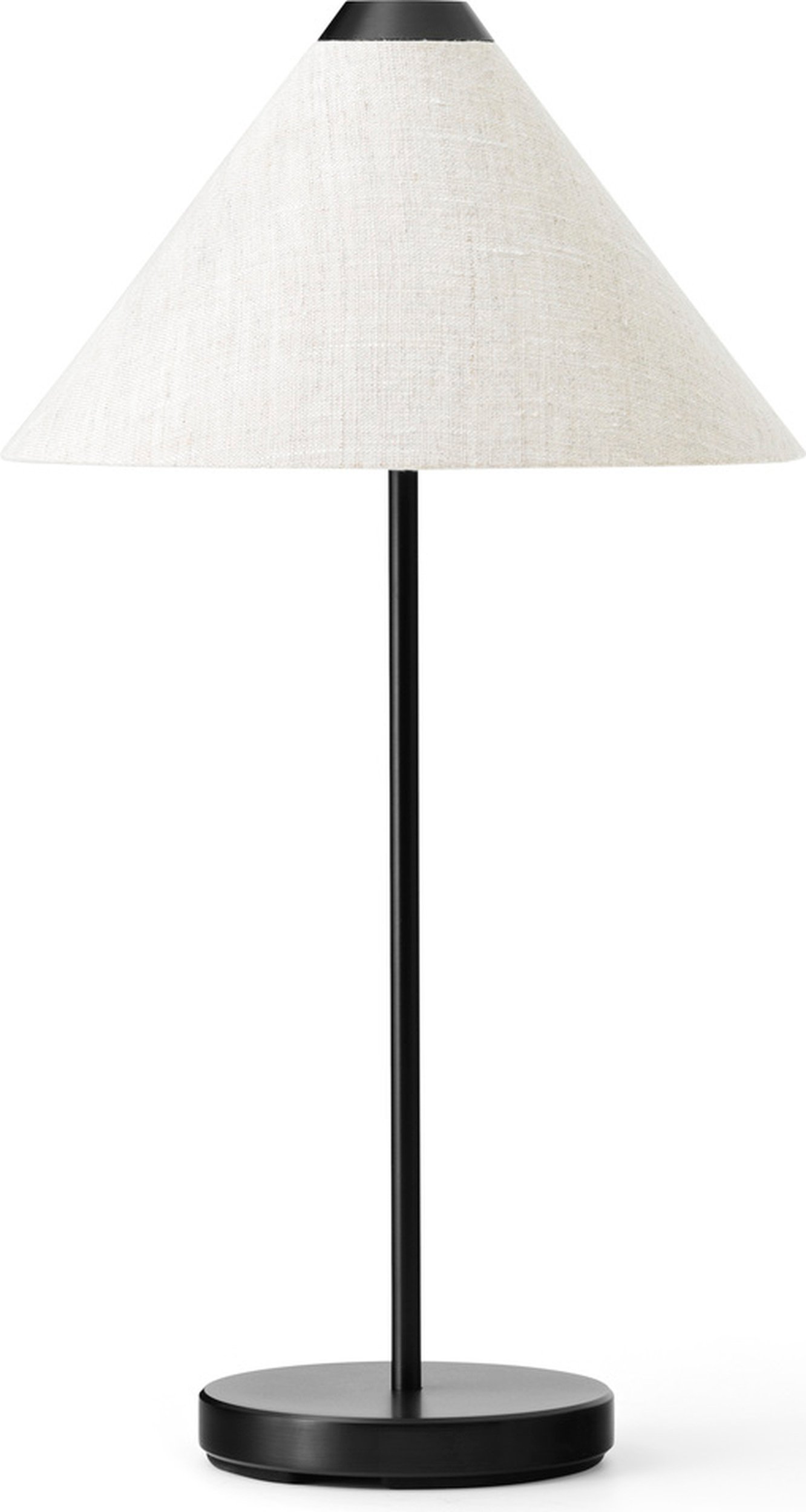 Lampa stołowa bezprzewodowa Brolly lniana