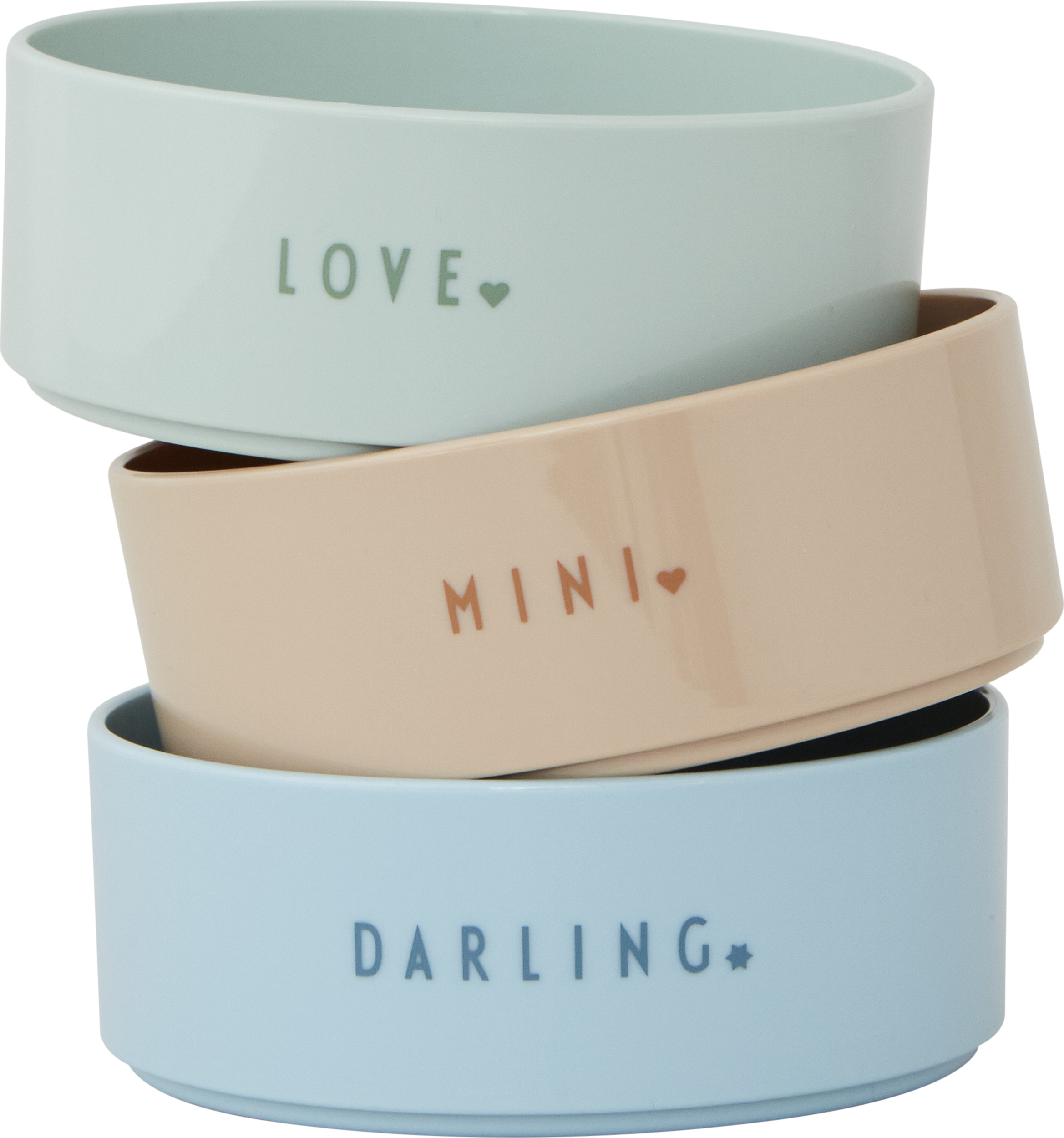 Miseczki Mini Favourite zielona, beżowa i błękitna 3 szt.