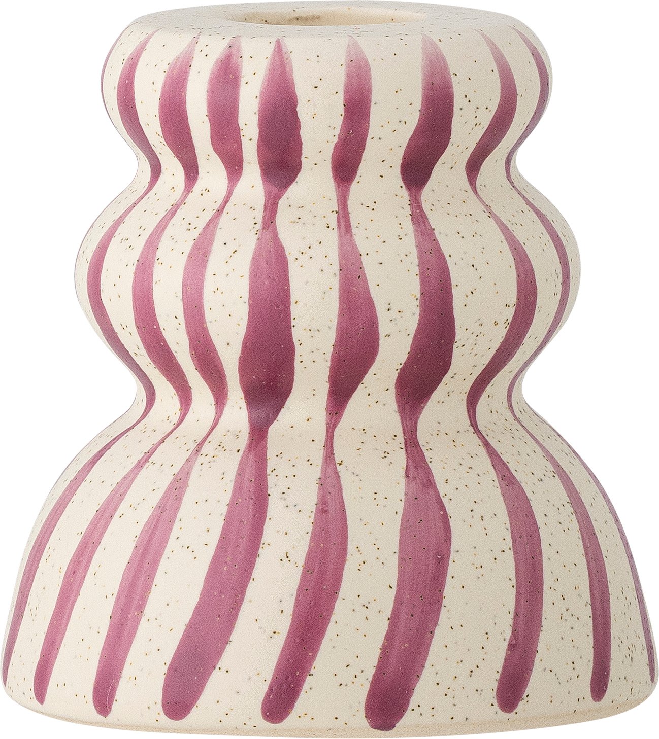 Świecznik na klasyczną świecę Gabin fioletowy