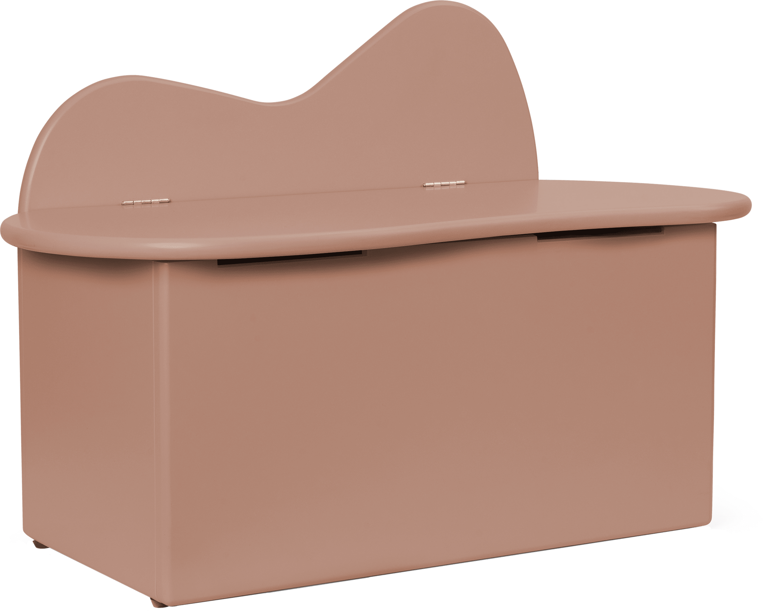 Ławka Slope różowa ze schowkiem