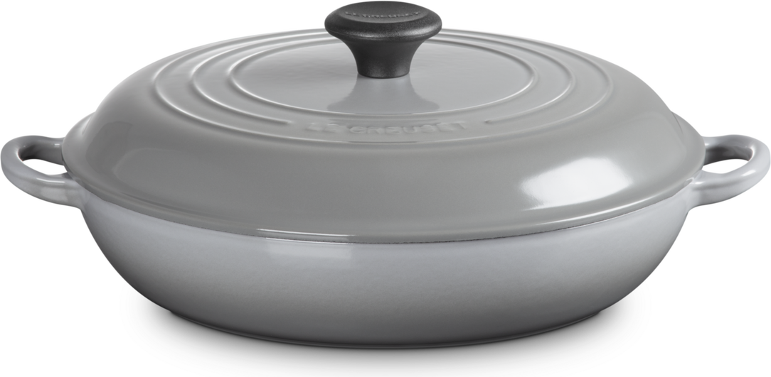 Garnek Gourmet niski 30 cm jasnoszary