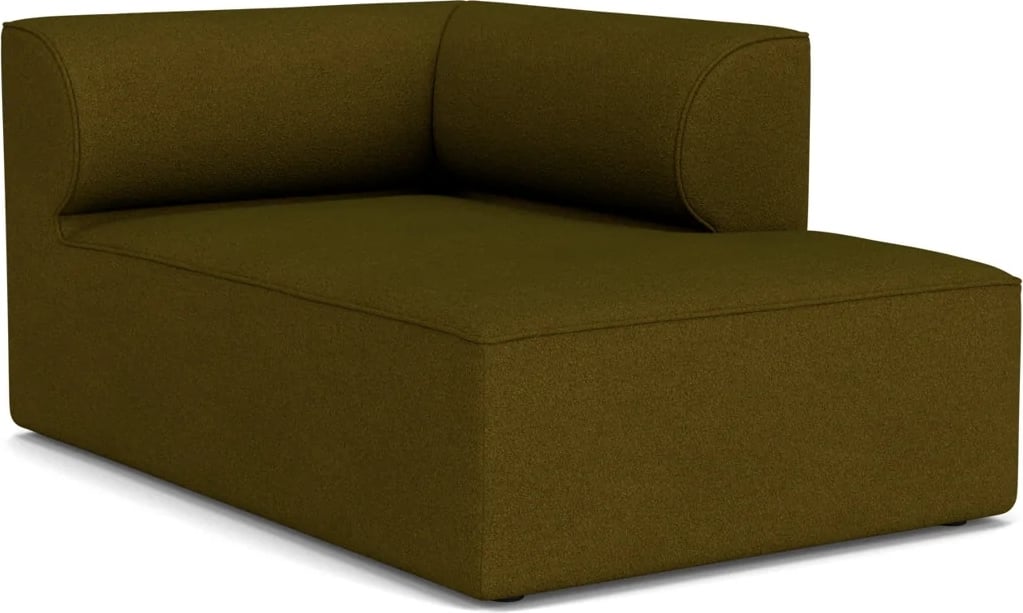 Szezlong prawostronny sofy modułowej Eave 96 x 144 cm ciemnozielony