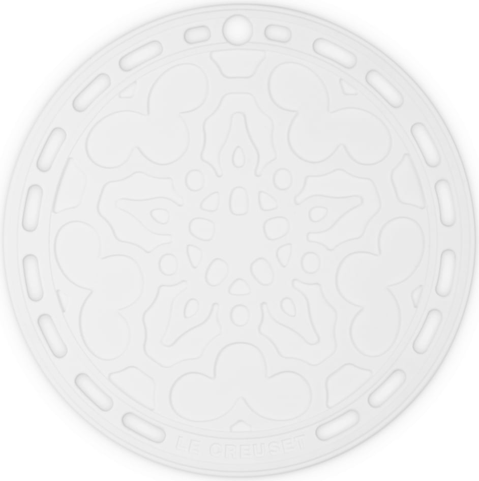 Podstawka pod gorące naczynia Le Creuset z wzorem 20 cm biała