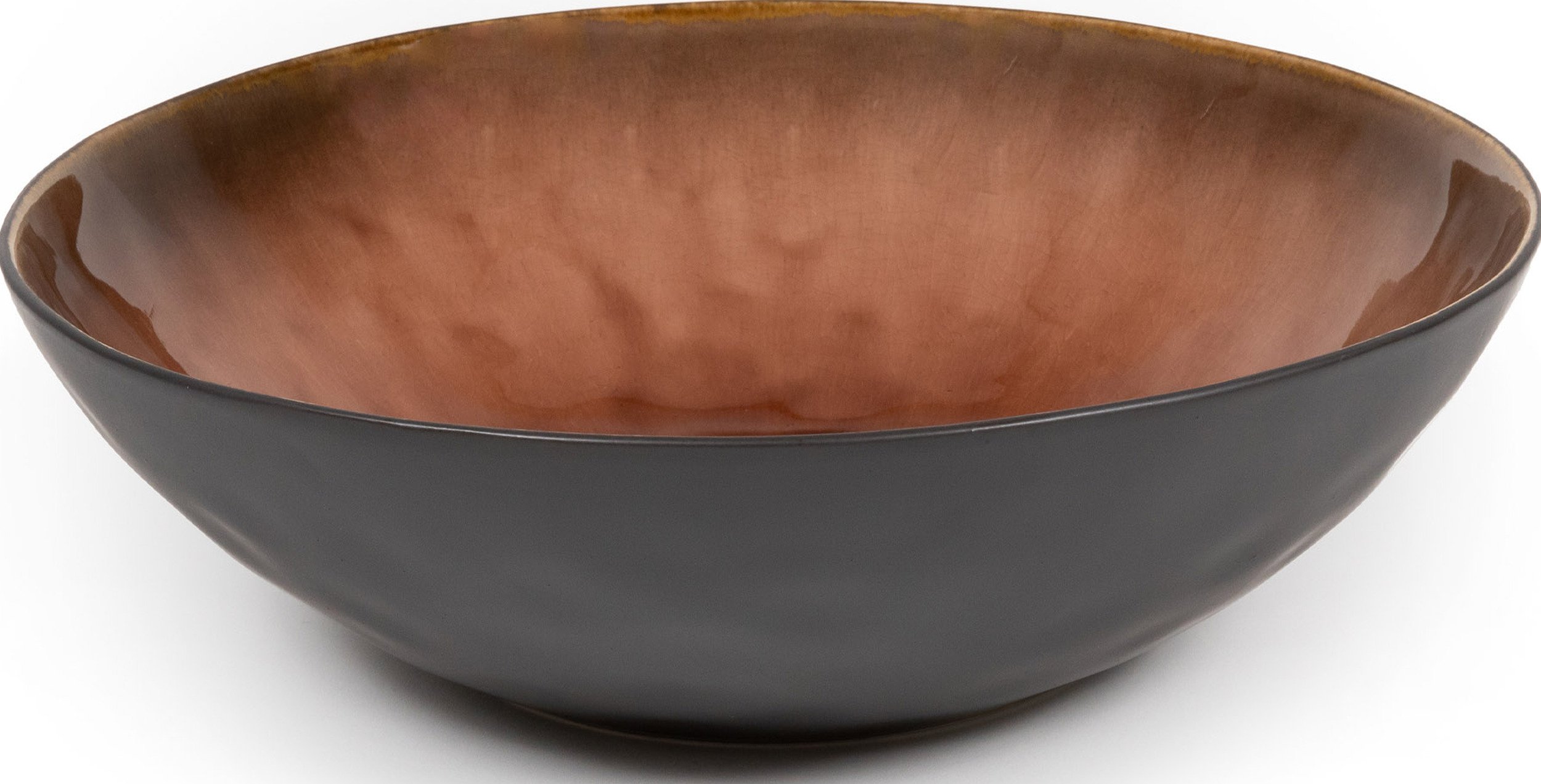 Miska Pure 26 cm brązowa