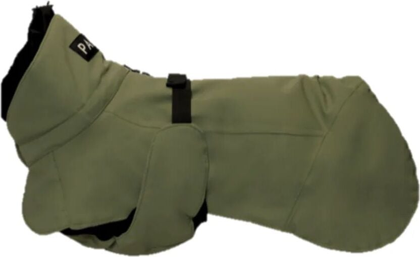 Płaszcz przeciwdeszczowy dla psa Paikka Reflective 55 cm zielony