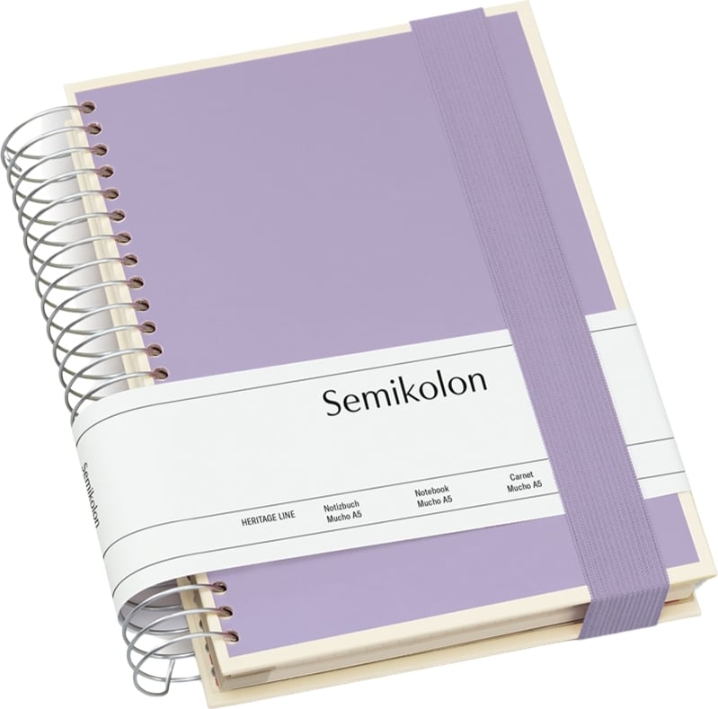 Notes Die Kante Mucho spirala A5 liliowy 3 w 1