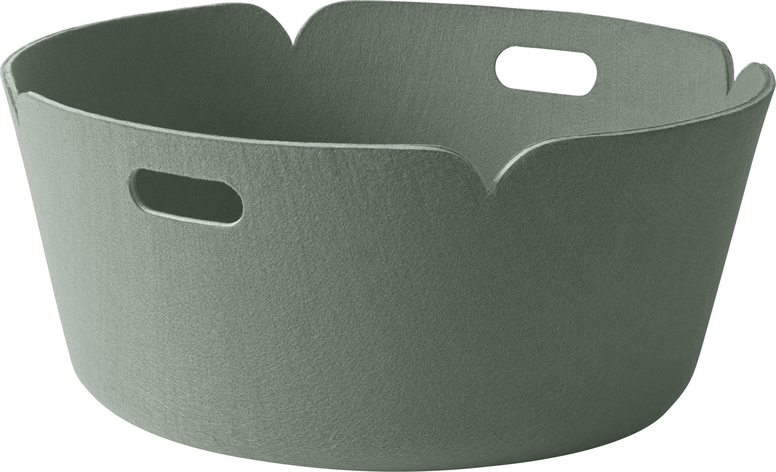 Kosz do przechowywania Restore okrągły zgaszona zieleń