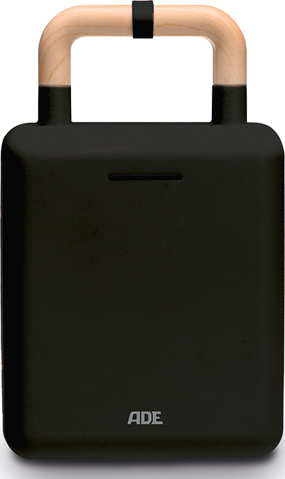 Opiekacz z gofrownicą ADE czarny z teflonowymi wkładami